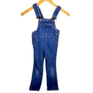 Girls 6/6x Skinny Denim Overalls (Blue)